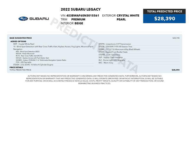 2022 Subaru Legacy Premium