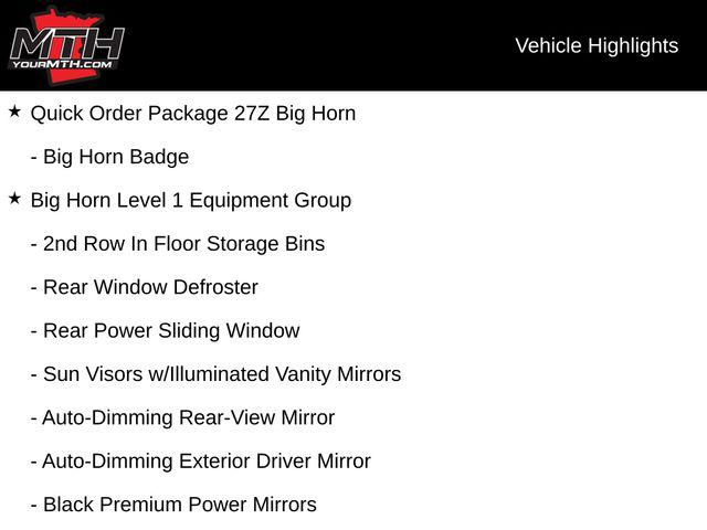 2022 Ram 1500 Big Horn Crew Cab 4x4 6'4" Box