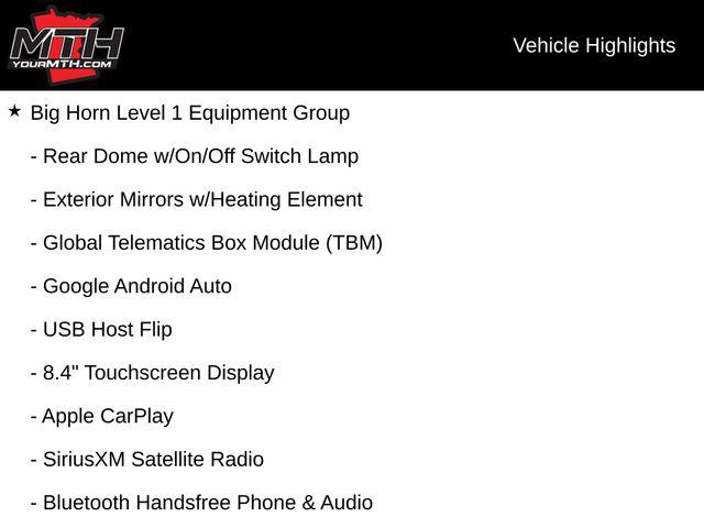 2022 Ram 1500 Big Horn Crew Cab 4x4 6'4" Box