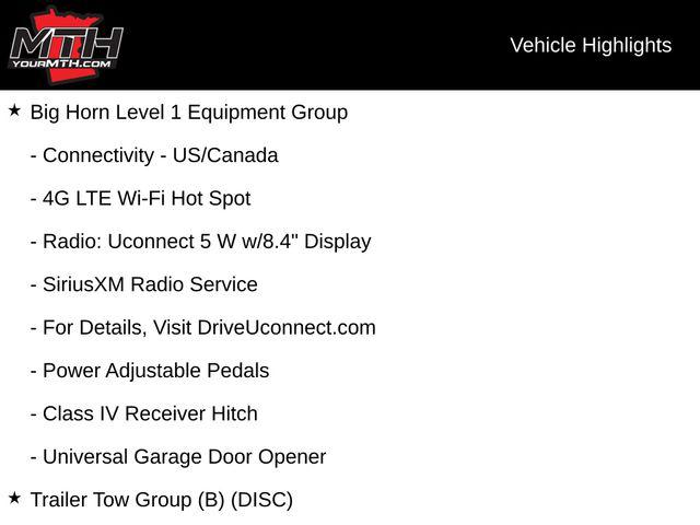 2022 Ram 1500 Big Horn Crew Cab 4x4 6'4" Box