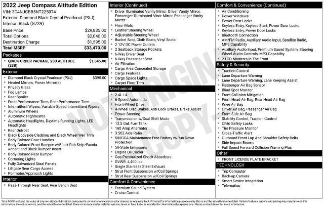 2022 Jeep Compass Altitude FWD
