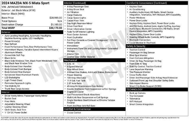 2024 Mazda MX-5 Sport