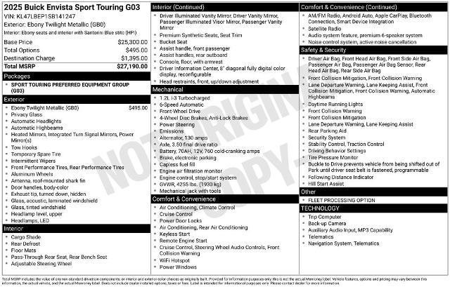 2025 Buick NV Sport Touring FWD