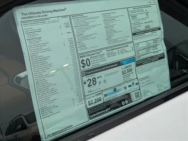 2026 BMW Z4 sDrive30i