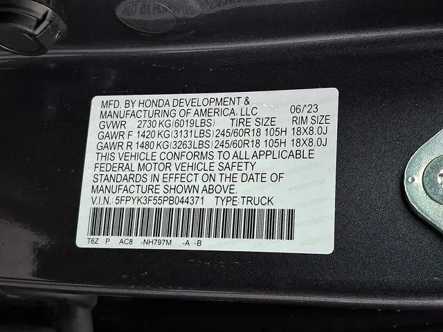2023 Honda Ridgeline RTL