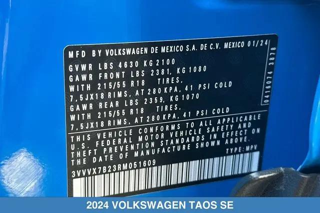 2024 Volkswagen Taos 1.5T SE