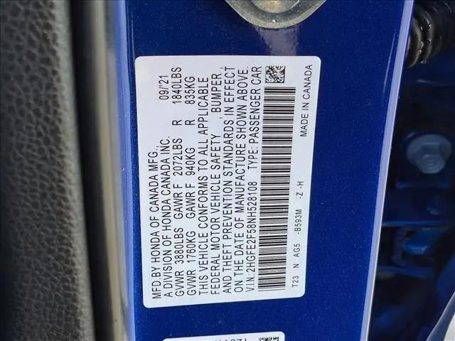2022 Honda Civic Sport