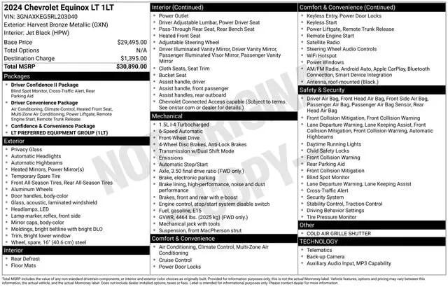 2024 Chevrolet Equinox FWD LT