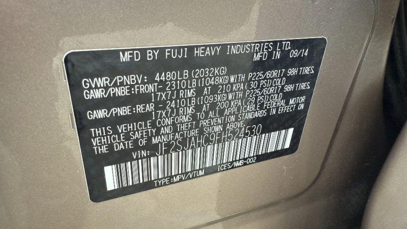 2015 Subaru Forester 2.5i Limited