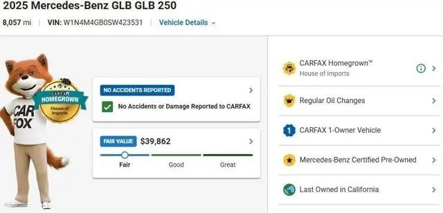 2025 Mercedes-Benz GLB GLB 250