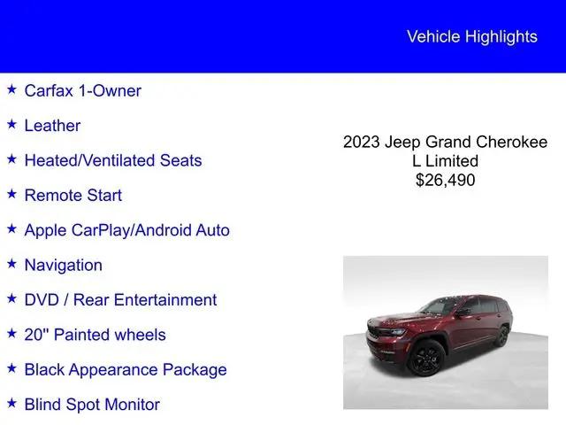 2023 Jeep Grand Cherokee L Limited 4x4