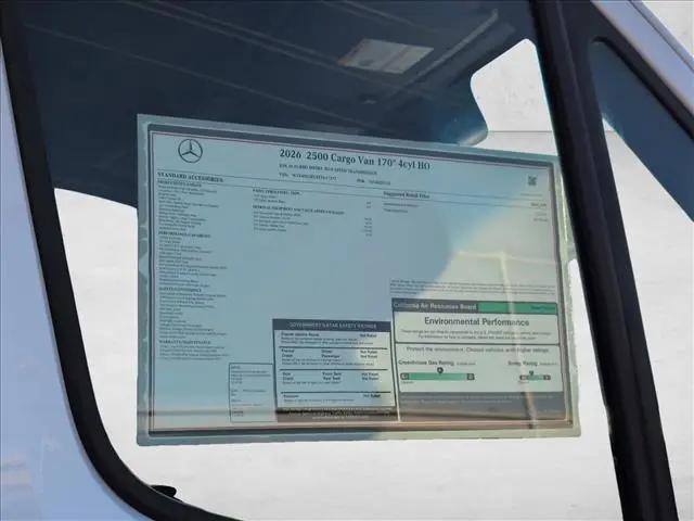 2026 Mercedes-Benz Sprinter 2500 High Roof 4-Cyl Diesel HO