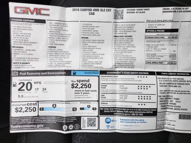 2016 GMC Canyon SLE