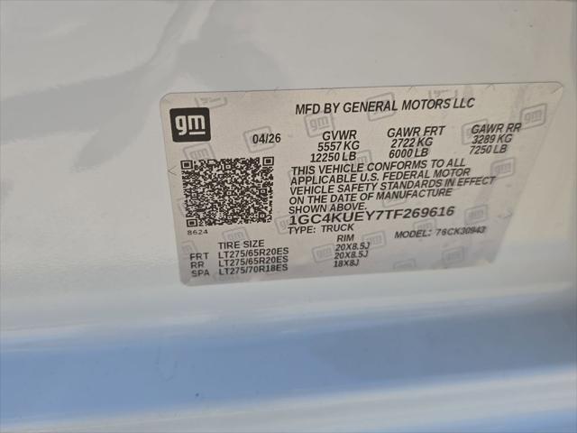 2026 Chevrolet Silverado 3500HD Crew Cab, Long Bed, LTZ Dual Rear Wheel, RWD