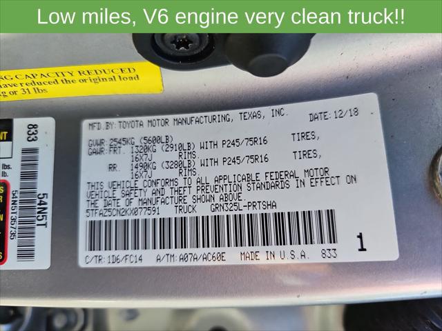2019 Toyota Tacoma SR5 V6