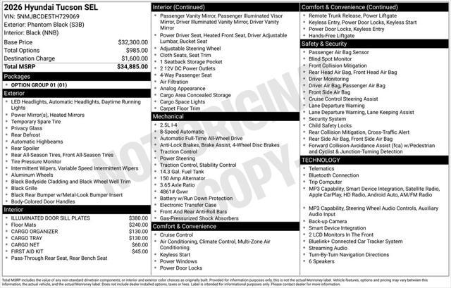 2026 Hyundai Tucson SEL