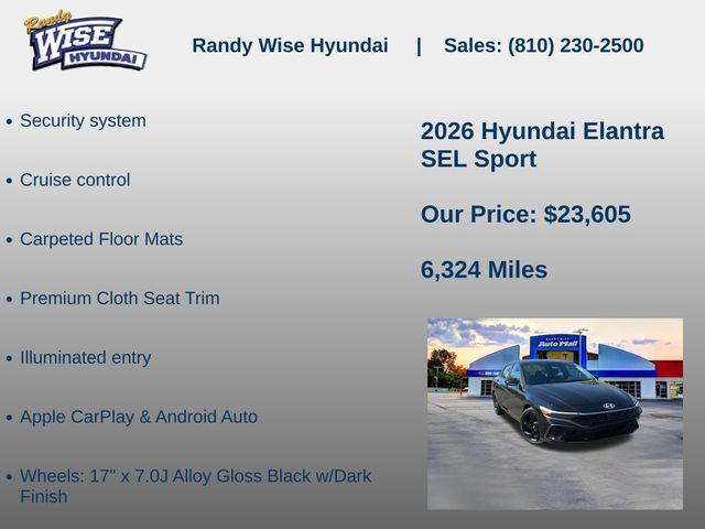 2026 Hyundai Elantra SEL Sport