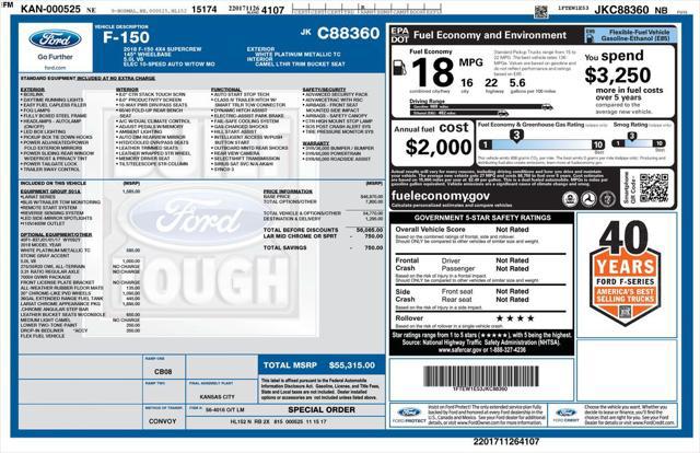 2018 Ford F-150 LARIAT