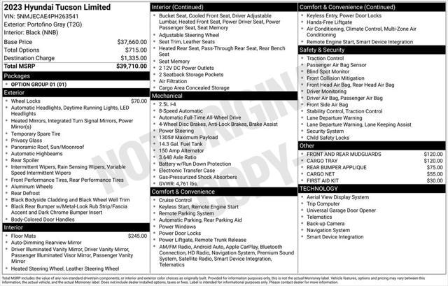 2023 Hyundai Tucson Limited