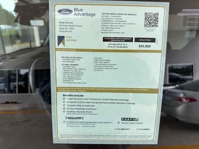 2025 Ford Bronco Big Bend