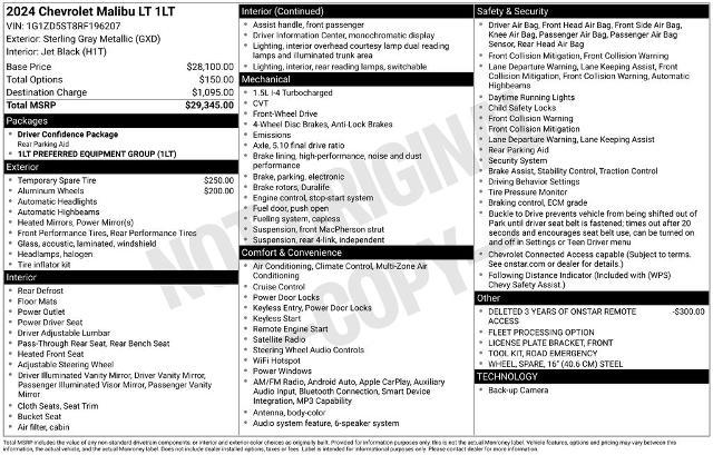 2024 Chevrolet Malibu FWD 1LT
