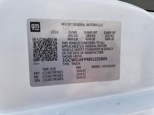 2024 Chevrolet Express Cargo Van RWD 2500 Regular Wheelbase WT