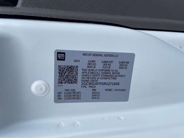 2024 Chevrolet Express Cargo Van RWD 2500 Regular Wheelbase WT