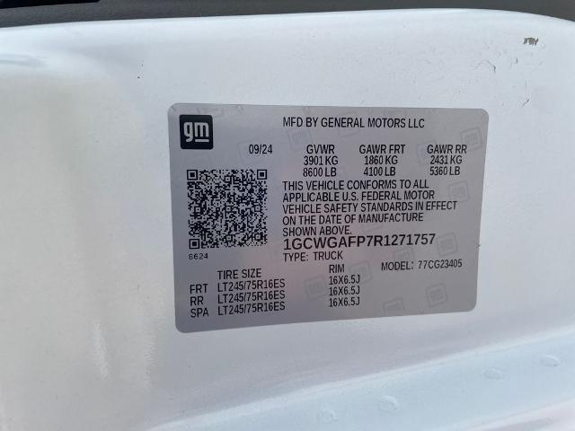 2024 Chevrolet Express Cargo Van RWD 2500 Regular Wheelbase WT