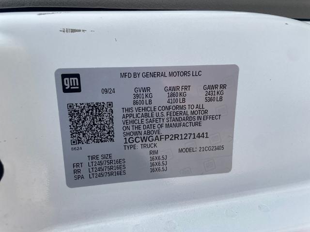 2024 Chevrolet Express Cargo Van RWD 2500 Regular Wheelbase WT