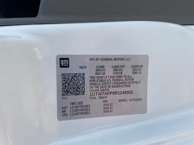 2024 GMC Savana Cargo RWD 2500 Regular Wheelbase Work Van