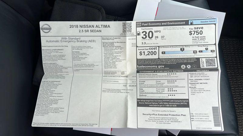 2018 Nissan Altima 2.5 SR