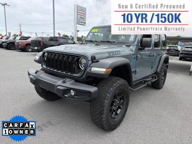 2024 Jeep Wrangler 4-Door Willys 4x4 2024 Jeep Wrangler 4-Door Willys 4x4