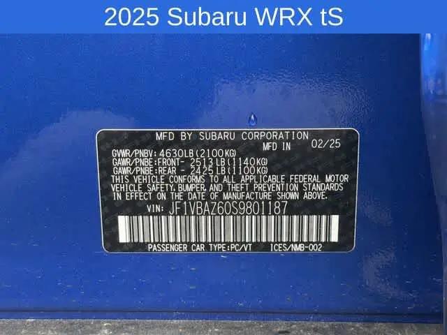2025 Subaru WRX tS
