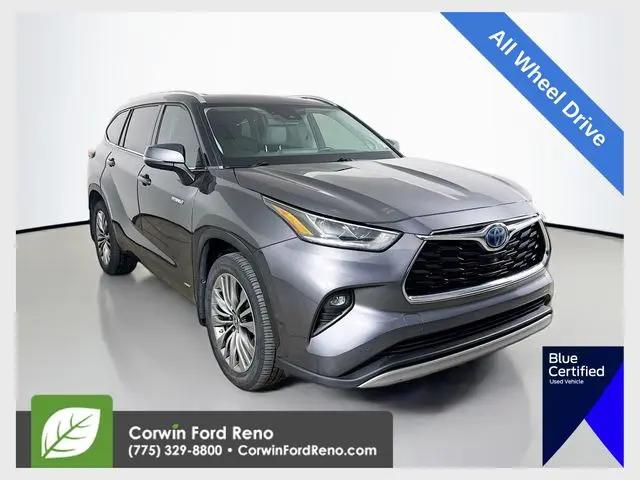 2021 Toyota Highlander Hybrid Platinum for sale in Reno, NV