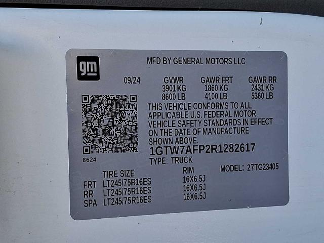 2024 GMC Savana Cargo RWD 2500 Regular Wheelbase Work Van