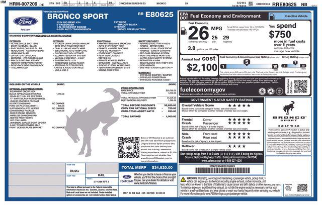 2024 Ford Bronco Sport Big Bend