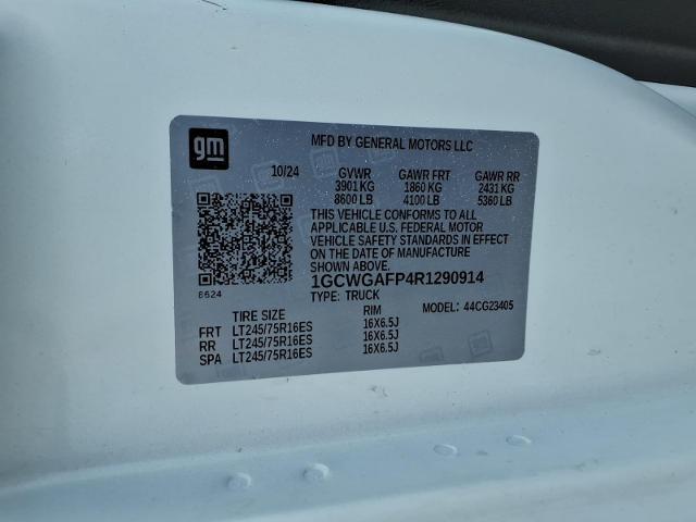 2024 Chevrolet Express Cargo Van RWD 2500 Regular Wheelbase WT
