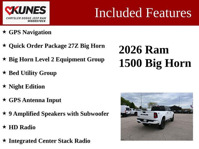 2026 RAM Ram 1500 RAM 1500 BIG HORN CREW CAB 4X4 57 BOX
