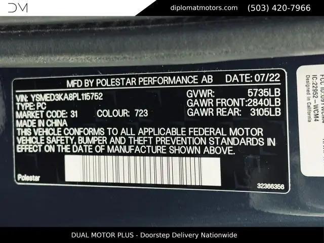 2023 Polestar 2 Long Range Dual Motor Plus