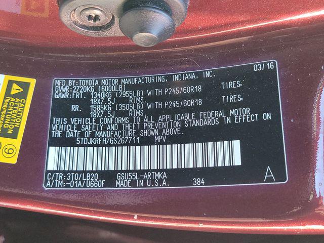 2016 Toyota Highlander XLE V6