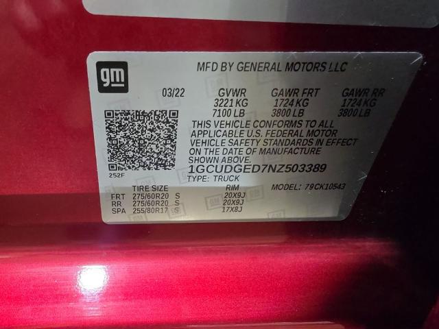 2022 Chevrolet Silverado 1500 4WD Crew Cab Short Bed LTZ