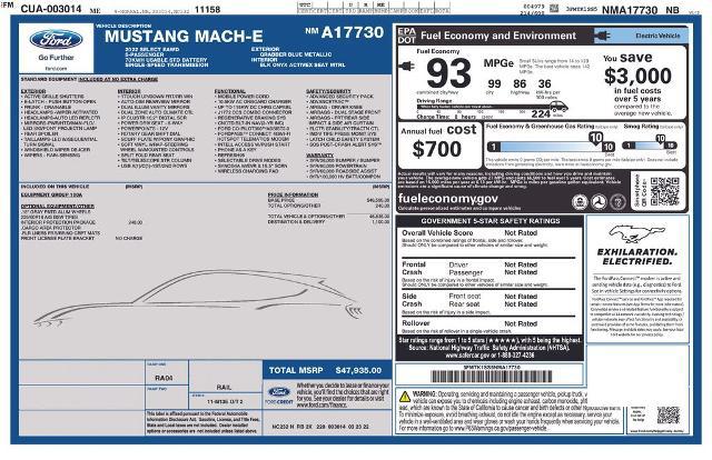 2022 Ford Mustang Mach-E Select