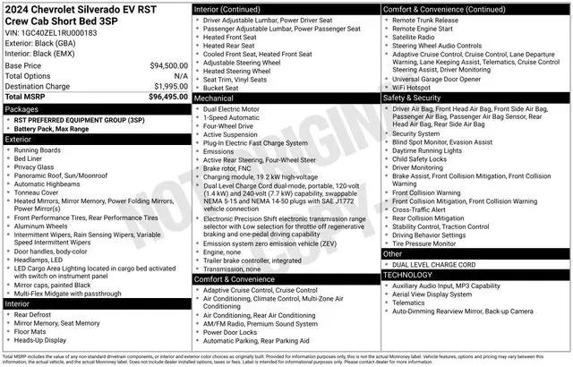 2024 Chevrolet Silverado EV First-Edition RST 4WD