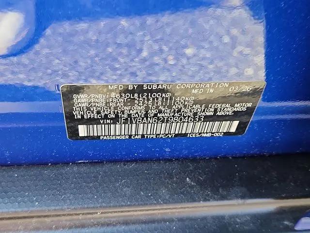 2026 Subaru WRX Limited