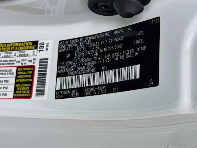 2022 Toyota Sienna Platinum