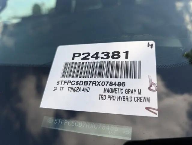2024 Toyota Tundra TRD Pro 4WD