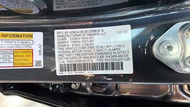 2026 Honda Accord Sedan Touring