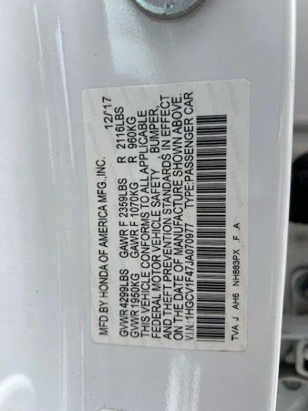 2018 Honda Accord EX