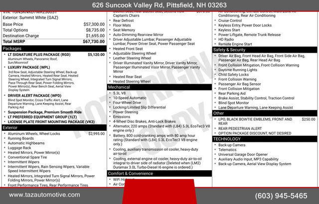 2021 Chevrolet Tahoe 4WD LT
