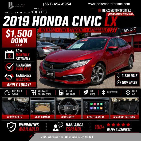 2019 Honda Civic LX for sale in Bakersfield, CA